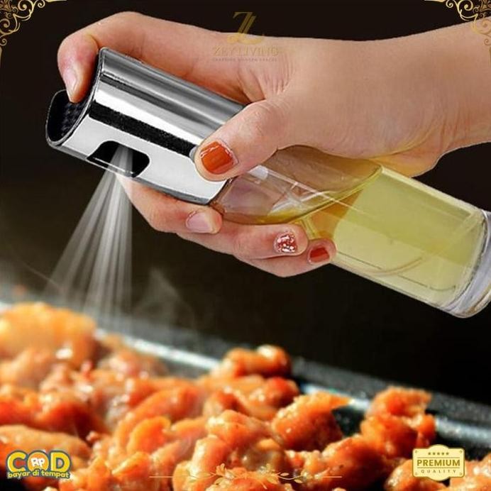 

Terlaris ZeyBotol Spray Minyak Kaca 100Ml / Bottle Kecap Asin Dapur Semprot 100 Ml / Olive Oil Sprayer Mist Stainless Steel Air Fryer Bbq / Wadah Tempat Minyak Goreng Wijen Parfum Glass Food Multifungsi