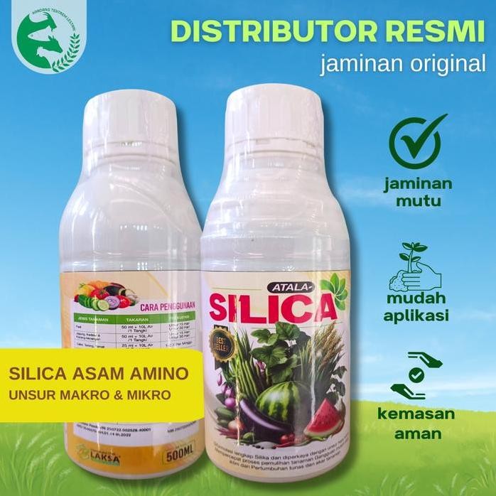 

Terlaris Pupuk Silica 65% 500 Ml Laksa Plus Asam Amino Npk Penguat & Penyubur Tanaman Sayur Buah Kelapa Cabe