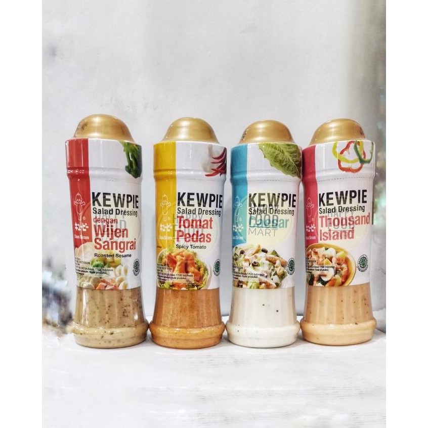 

Terlaris Kewpie Salad Dressing 200 Ml/Saus Wijen Sangrai/Caesar/Thousand Island