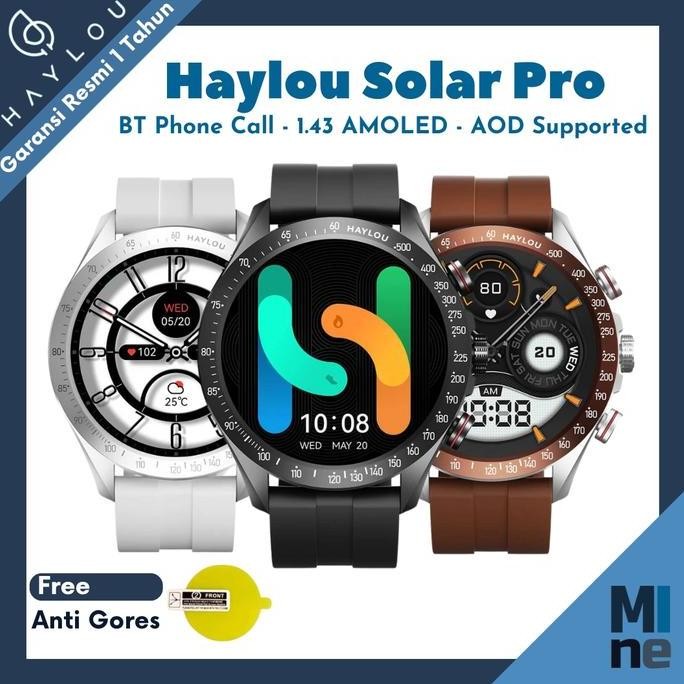 Haylou Solar Pro Smartwatch Bluetooth Call AOD Waterproof Original AMOLED Display