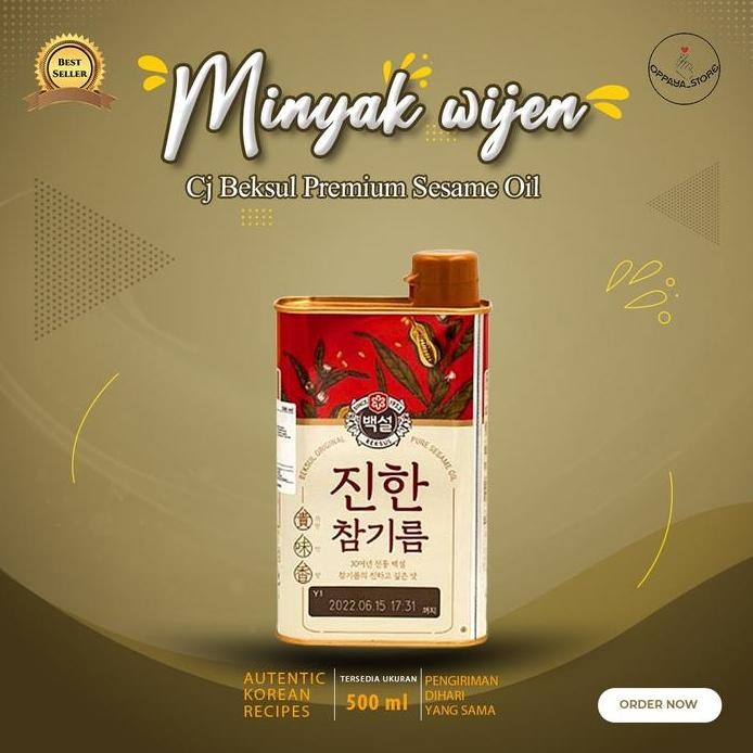 Terlaris Cj Beksul Minyak Wijen Premium Sesame Oil 500 Ml Korea Produk