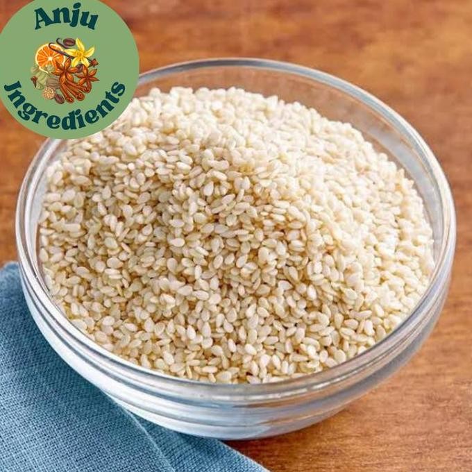 

Terlaris Wijen Putih 100Gram / White Sesame Seed / Biji Wijen Putih