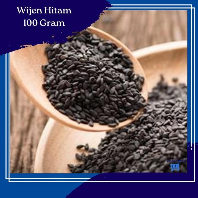 

Terlaris Wijen Hitam Kualitas Premium 100 Gram / Black Sesame Seed / Biji Wijen Hitam Repack 100 Gr