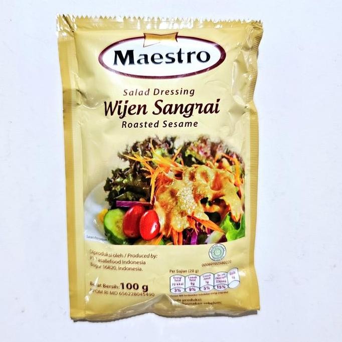 

Terlaris Maestro Saus Wijen Sangrai 100Gr