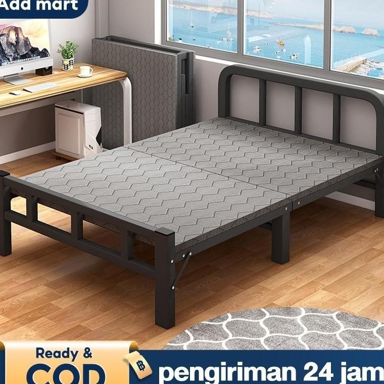 Ranjang Lipat Ranjang Besi Lipat Tempat Tidur Lipat Dipan Besi Folding Bed Portabel