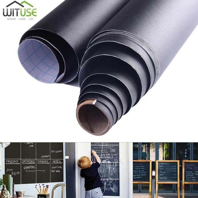 

Produk Baru!! Large Chalkboard Sticker Papan Tulis Stiker Wallpaper Tempel Dinding