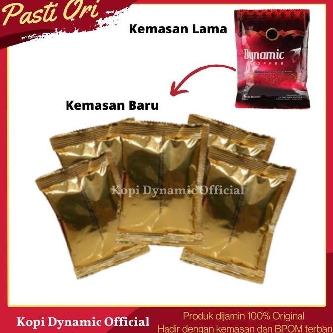 

Produk Baru!! Kopi Dynamic Isi 5 Sachet Kemasan Terbaru