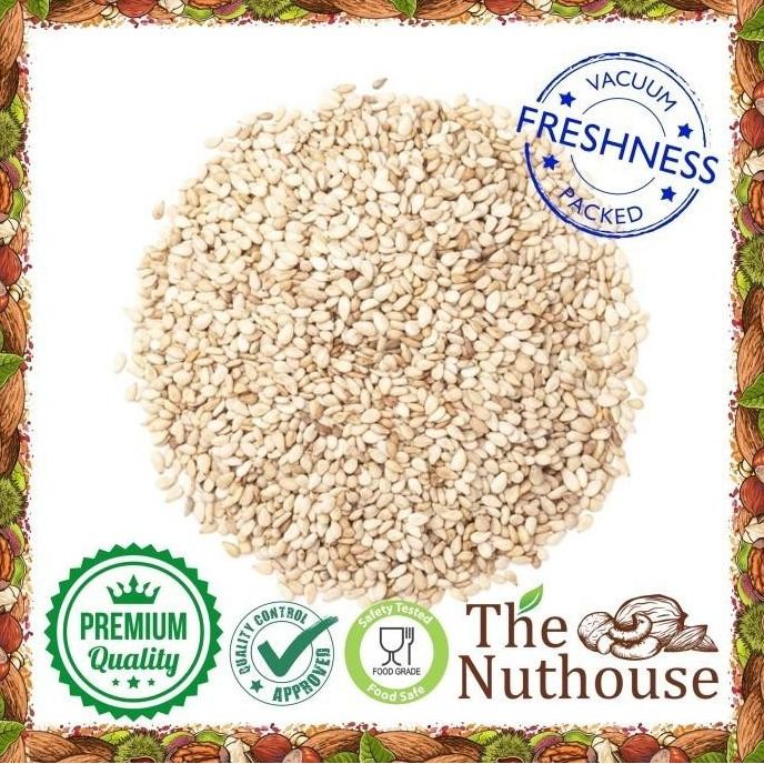 

Terlaris 500Gr White Sesame Seeds Roasted / Biji Wijen Putih Sangrai [Premium]
