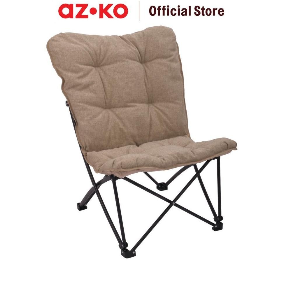 AZKO Soleil Kursi Camping Lipat Big Butterfly - Cokelat Muda Folding Chair Kursi Memancing Bangku Li