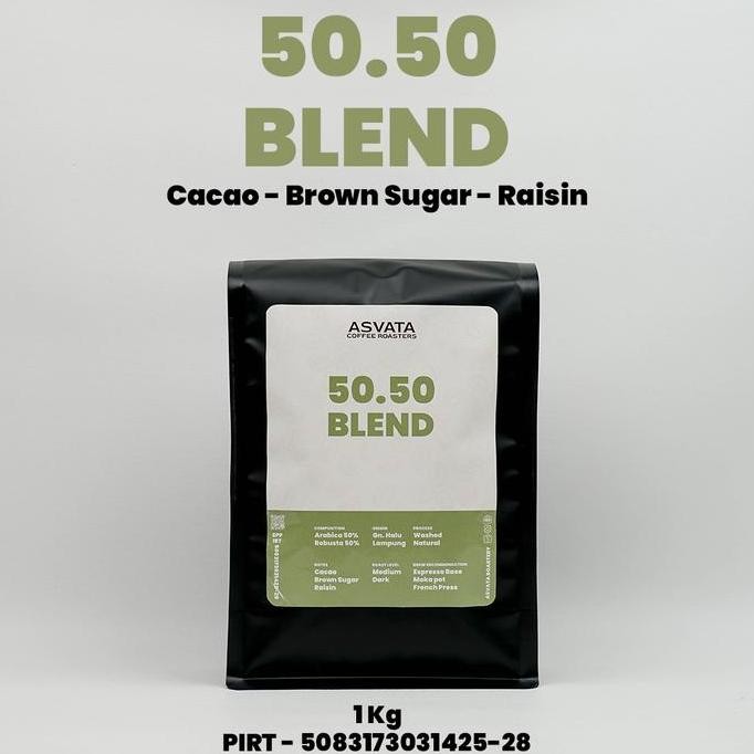 

ASVATA COFFEE BLEND 50.50 1 KG BIJI KOPI SUSU ROAST BEANS IJEN HALU MEDIUM DARK ROAST TERMURAH