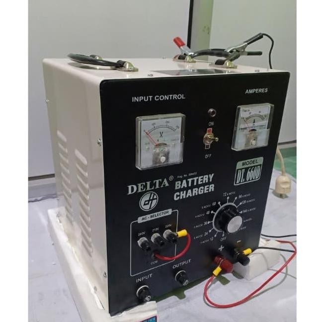 battery charger cas aki delta dt660d 60a ori -