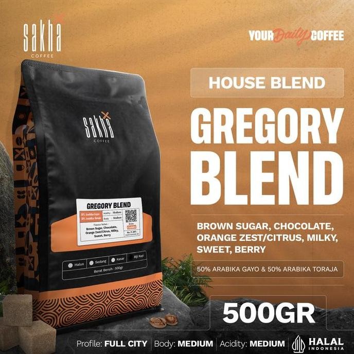 

KOPI ARABIKA ESPRESSO GREGORY BLEND ARABICA COFFE BEAN BIJI BUBUK 500G TERMURAH