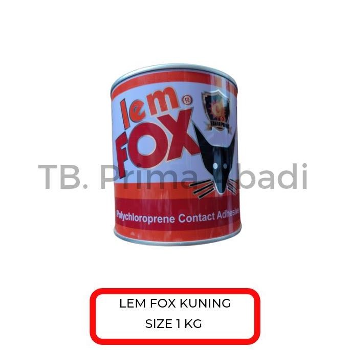 baru lem fox kuning - lem fox cair - lem kayu - 1 kg