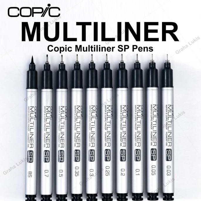 

Copic Multiliner Sp Pen Brush Dan Nib / Satuan Original
