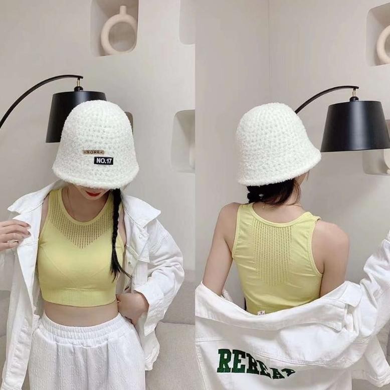 Ready Sport Bra Tank Top Casual Crop Top Bra Tanpa Kawat Korea Yoga Jogging Gym Kaos Ya