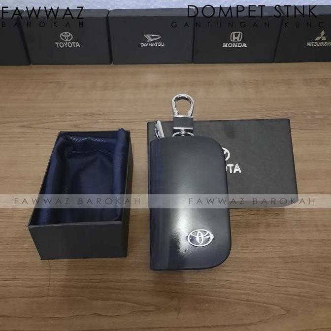 Promo DOMPET STNK KEREN EKSKLUSIF MOBIL LOGO TOYOTA COKLAT HITAM COD