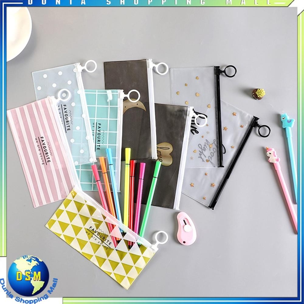 

Terlaris! Dsm Tempat Pensil Pulpen Transparan Ziplock Karakter Serbaguna Pouch Zip Lock Penyimpanan Kosmetik Pouch Zipper Pencil Case Tempat Penyimpanan Alat Tulis Murah