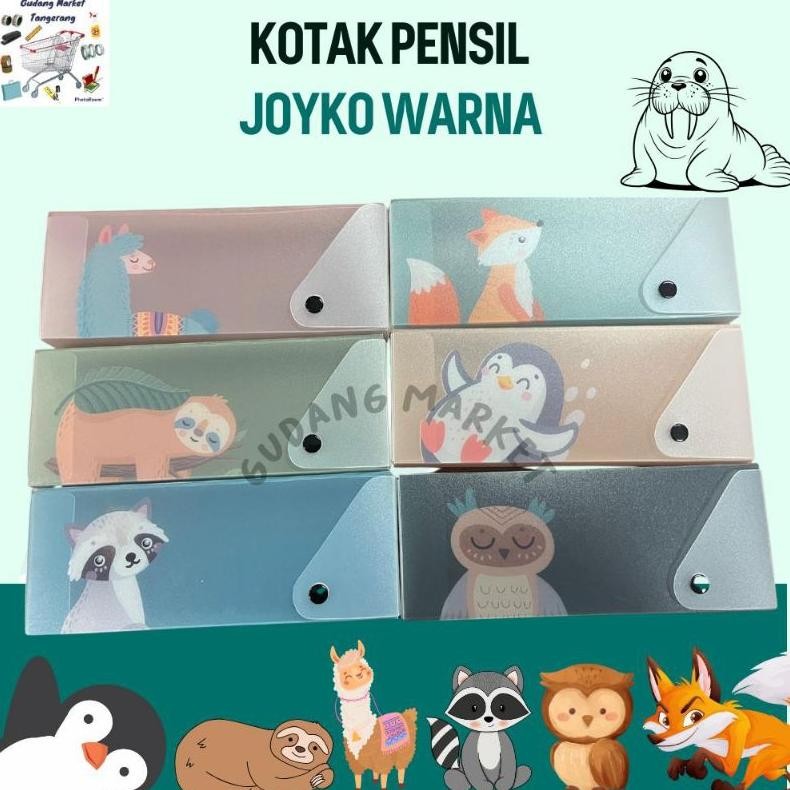

Terlaris! Kotak Pensil Warna Joyko/ Kotak Pensil Gambar Lucu/ Kotak Pensil Tarik Joyko