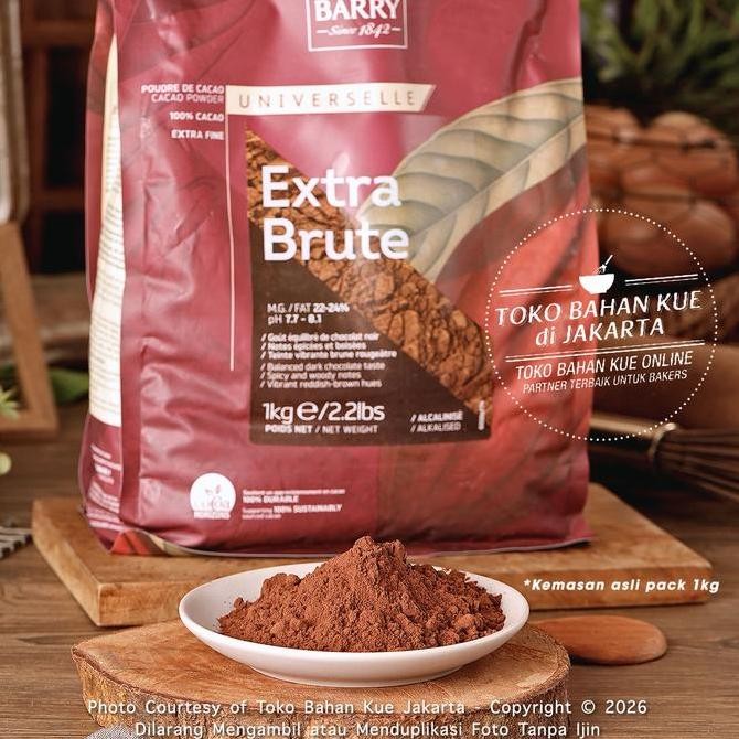 

Cacao Barry Extra Brute Cocoa Powder 250gr Cokelat Bubuk Coklat Pure