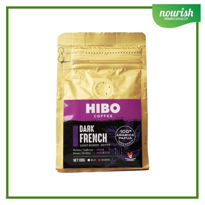 

Hibo, Organic Coffee Dark French 100gr / Kopi Organik Arabica BUBUK