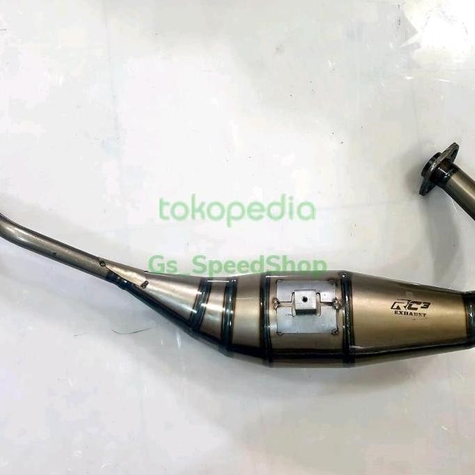 Chamber Perut Knalpot RC3 Ninja 150 RR R SS Plat Perut 40 Leher C