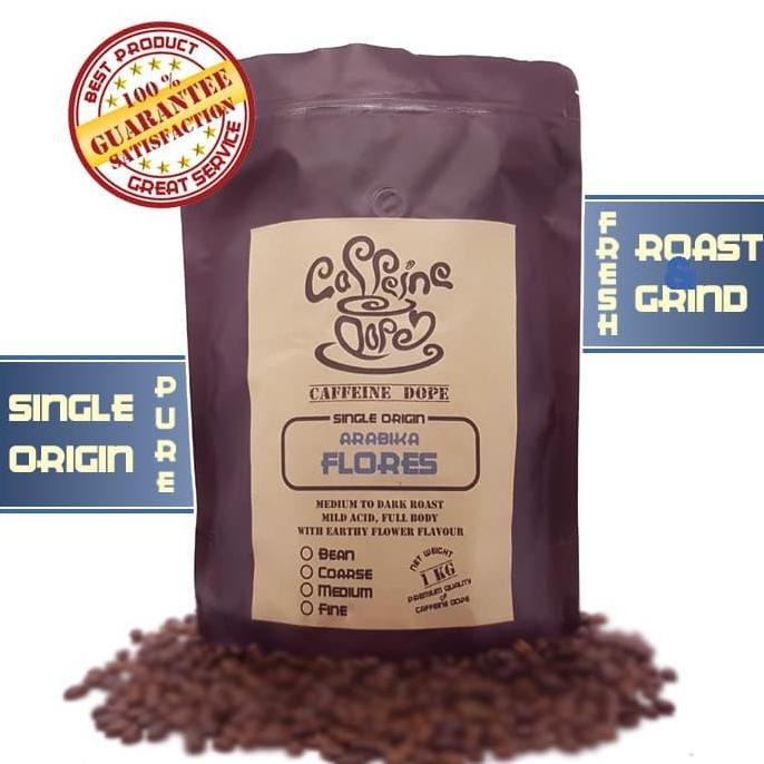 

Kopi Arabika Flores 1 Kg Single Origin Bean/Biji & Ground/Bubuk