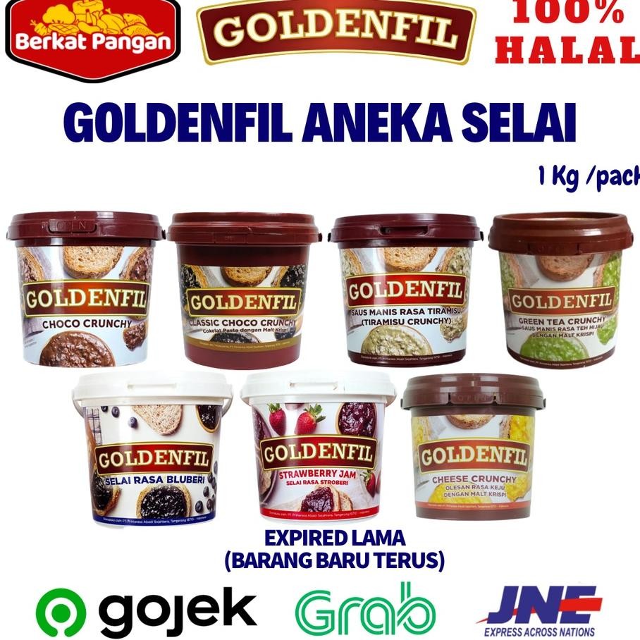 

Goldenfil Elai Choco Crunchy Dar Choco Hazelnut Cheee Trawberry Blueberry 1 G