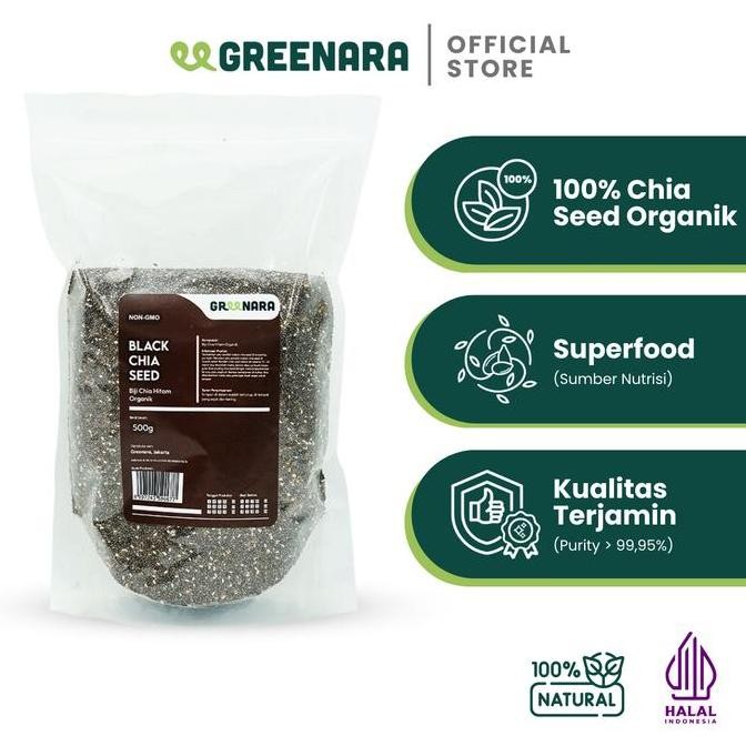 

GREENARA BIJI CHIA HITAM ORGANIK 500GR / ORGANIC BLACK CHIA SEED TERMURAH