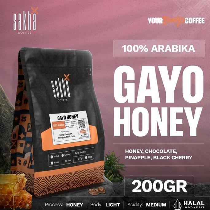 

KOPI ARABIKA GAYO HONEY COFFEE ROAST BEAN ESPRESSO ROASTED BEANS BIJI BUBUK 200 GRAM TERMURAH