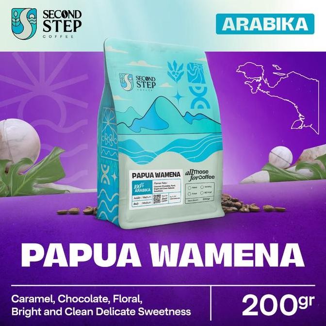 

KOPI ARABIKA PAPUA WAMENA ARABICA COFFEE ROAST BEANS 200GR BIJI BUBUK TERMURAH