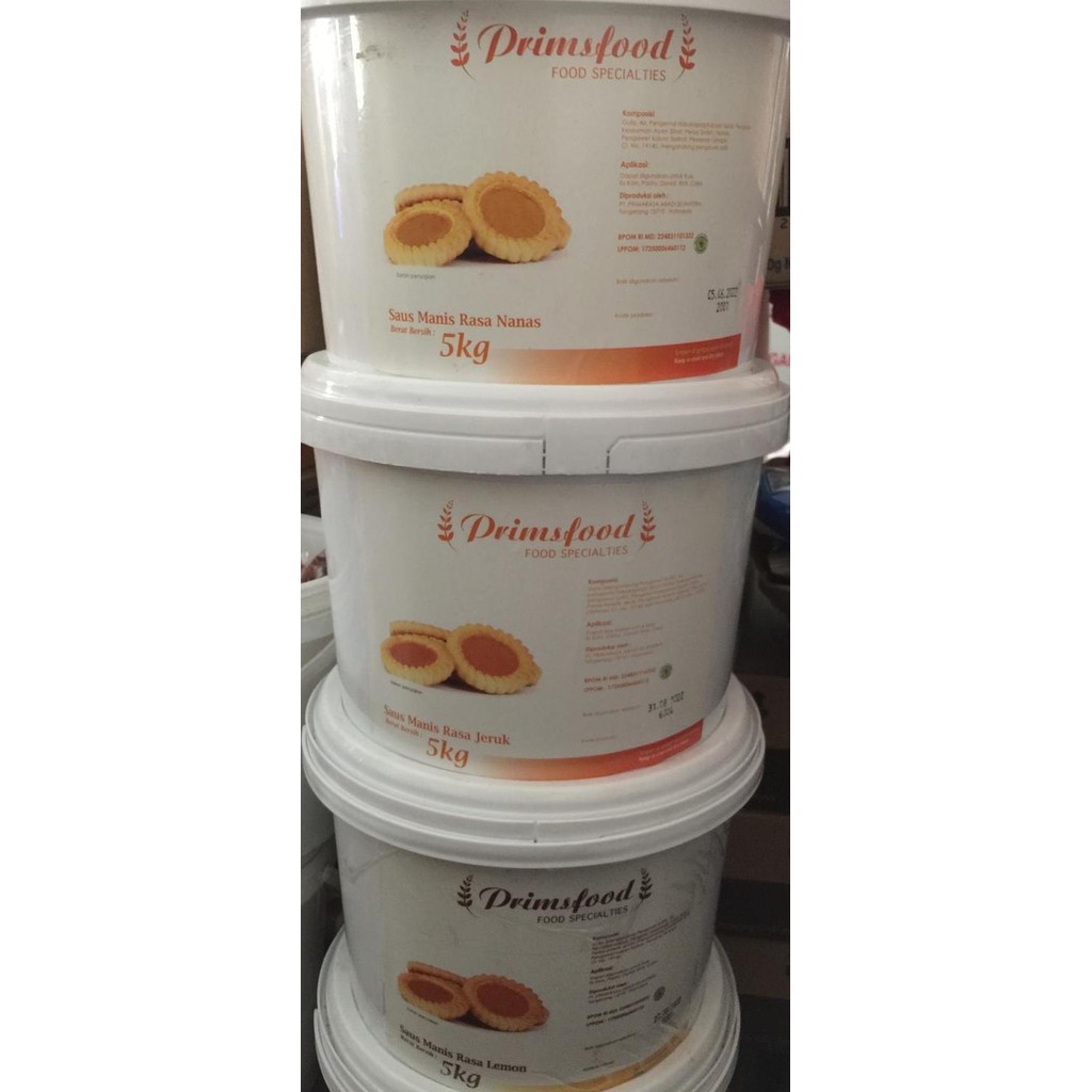 

Produk Baru!! Primsfood Selai Filling Topping Isian Roti Prims Food 5 kg