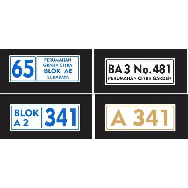 Promo PAPAN NAMA ACRYLIC NOMER RUMAH COD
