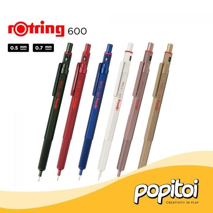 

NEW ROtring 600 Series Mechanical Pencil 0.5 0.7 mm pensil mekanik cetek