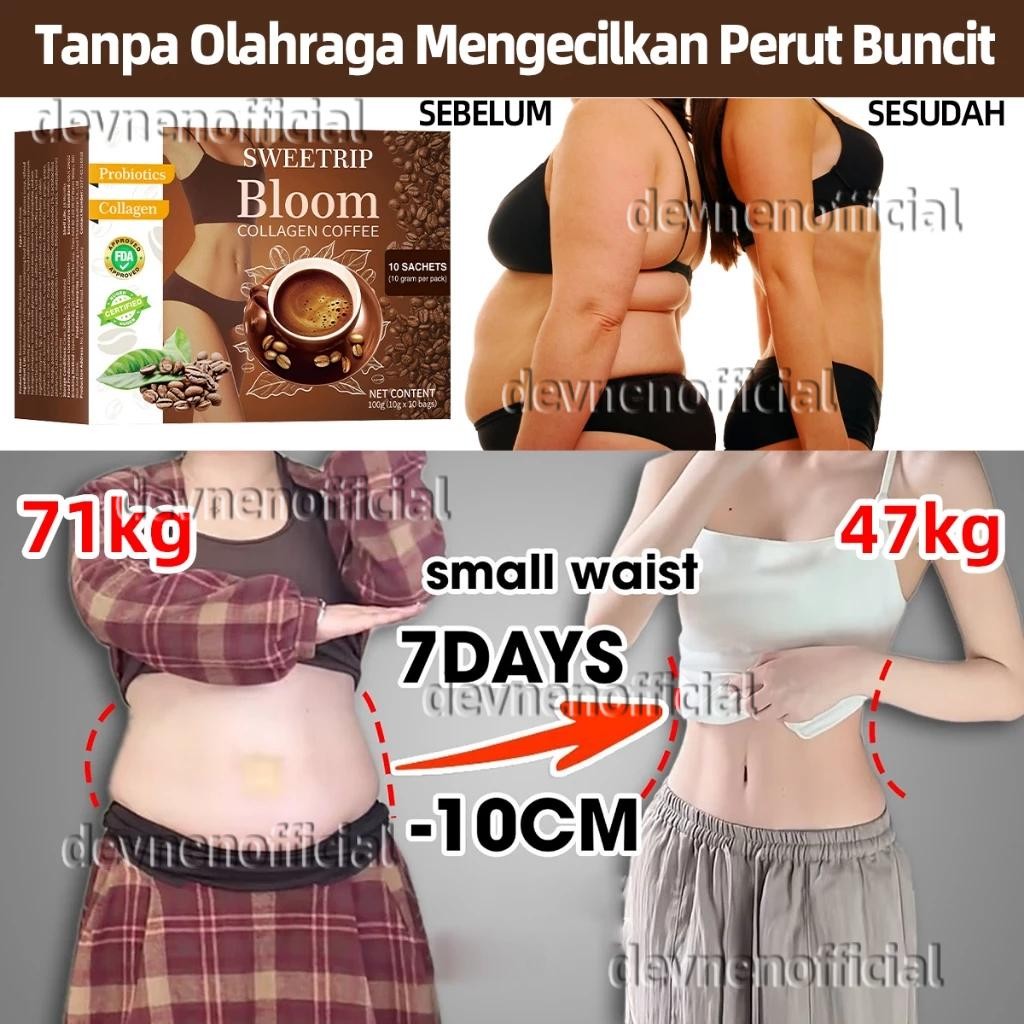 

Sweetrip [ Isi 10 Sachet] Bloom Collagen Coffee 100G Kopi Diet Korea Bloom Kopi Hitam Kopi Pelangsing Penurun Berat Badan Kopi Pembakar Lemak Instant Coffee Slimming Weight Loss Diet Coffee Collagen Drink Glutathione Minuman Pelangsing Badan