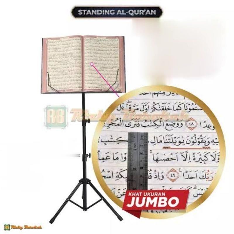 Standbook Tripod Standing Penyangga Al Quran - Stand Buku Rehal- Rekal- Lekar Berdiri Stand Al Quran