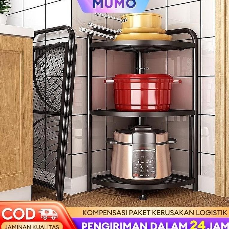 Rak Dapur Lipat Rak Panci Rak Bumbu  Rak Sudut Rak Kamar Mandi Rak Penyimpanan Serbaguna