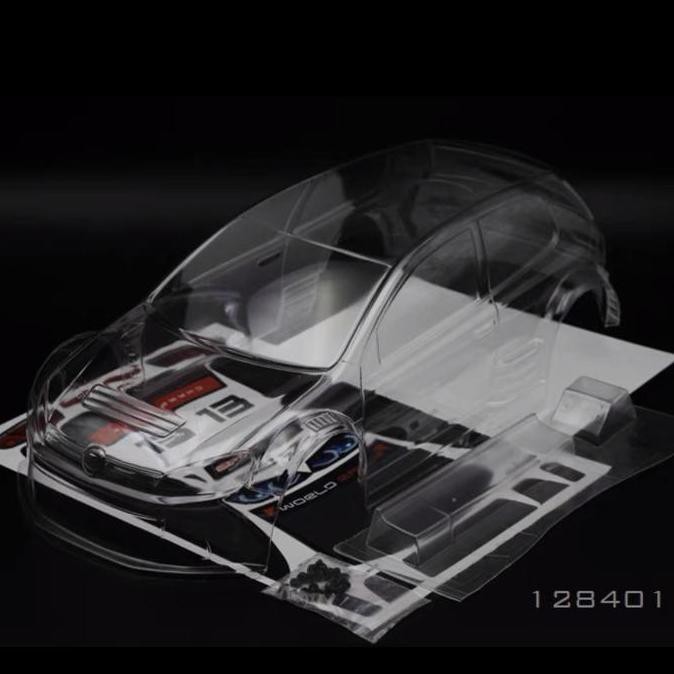 BEBAS ONGKIR - Snrc DT2 rc rally body vw golf gti polycarbonate lebar 190mm