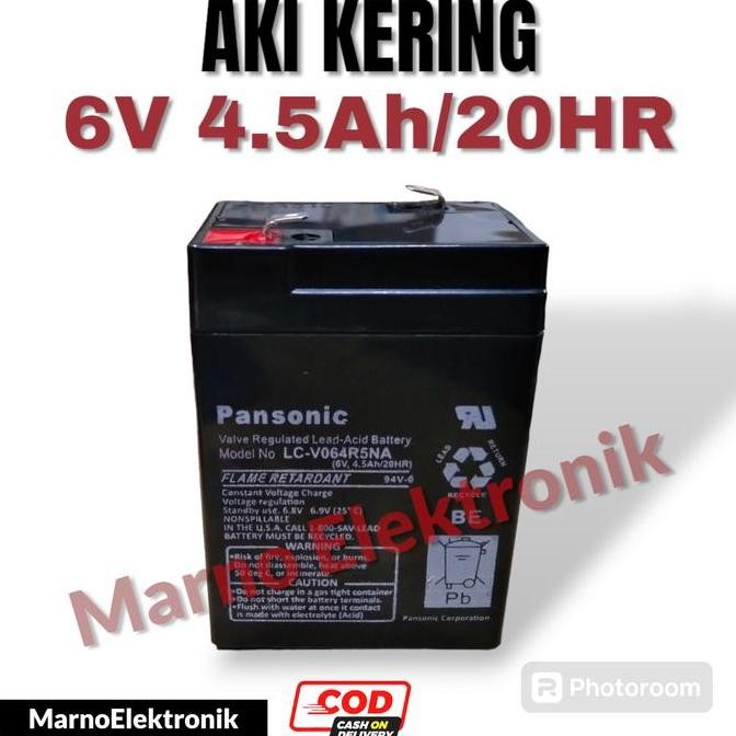 AKI KERING 6V4.5Ah/20HR LP6-7.0 ACCU BATERAI 6V 4,5Ah 20HR ORIGINAL