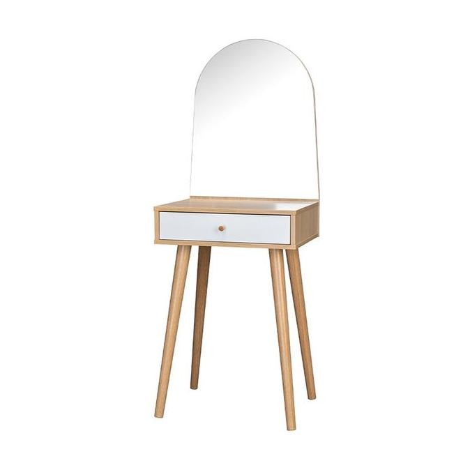 Informa Fiona Meja Rias - Putih Oak Makeup Dresser Vanity Table Furnitur Rumah Meja Dandan Minimalis