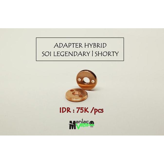 ADAPTER HYBRID SOI LEGENDARY | SHORTY | KNURLED | COPPER MATERIAL