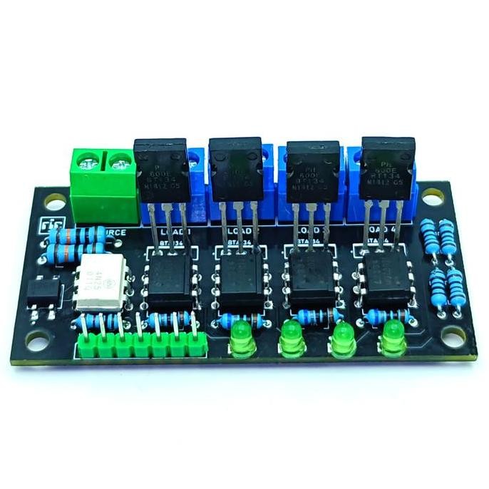 Module AC Light Dimmer 4-Channel Thyristor Triac Speed Controller Dimmer 220V AC