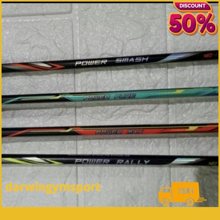 RAKET BADMINTON NEW COLOUR RS POWER SMASH/MAX/RALLY/PURE NEO II ORI PRODUK PILIHAN