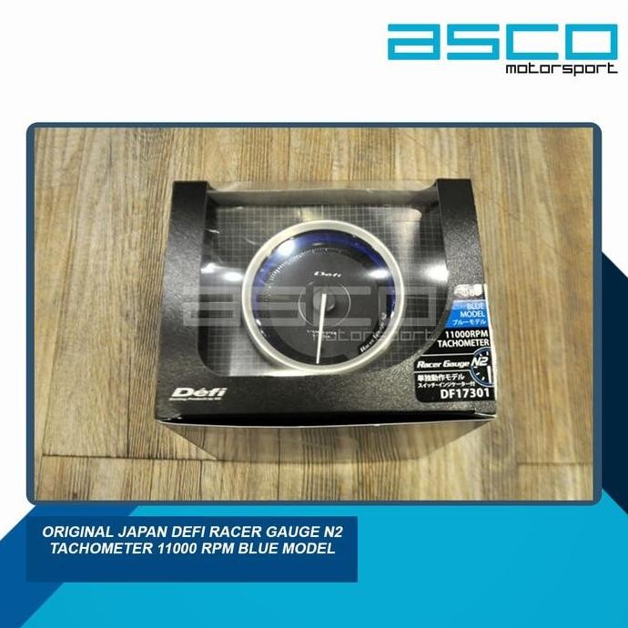 Original Japan Defi Racer Gauge N2 Tachometer 11000 RPM Blue Model