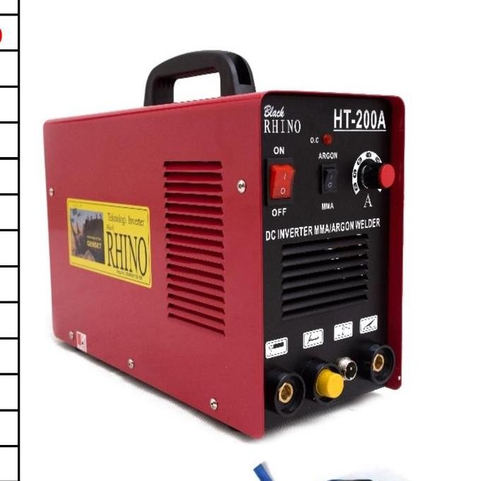 Mesin las argon Rhino HT 200/travo las Tig 200a rhino merah [terbaik]