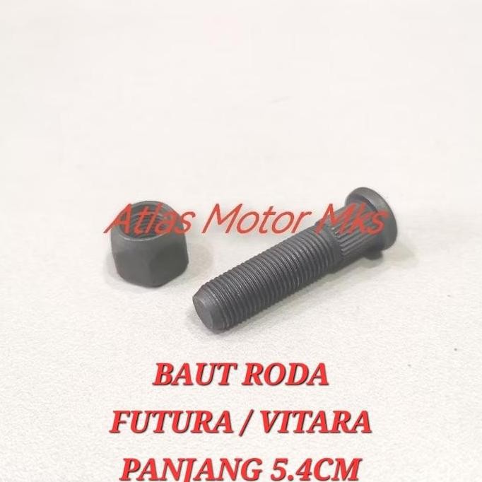 +++++] [1PC] BAUT RODA SUZUKI FUTURA / CARRY / VITARA 1.25 DRAT HALUS MUR 19MM PANJANG KESELURUHAN 5