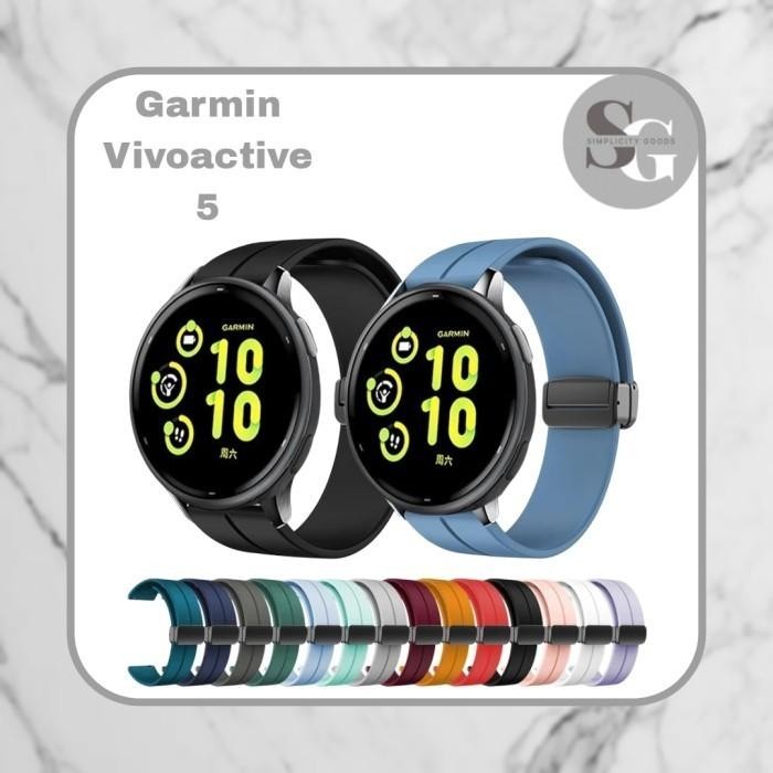 Strap Garmin Vivoactive 5 Smart Watch Model Magnetic Galaxy Silicone Tali Jam Tangan 20Mm Termurah B