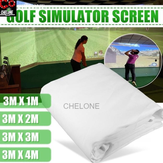 // Layar Proyektor Simulator Latihan Golf Screen Golf Target Golf Indoor