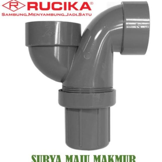 P TRAP RUCIKA 3" inch dim pvc