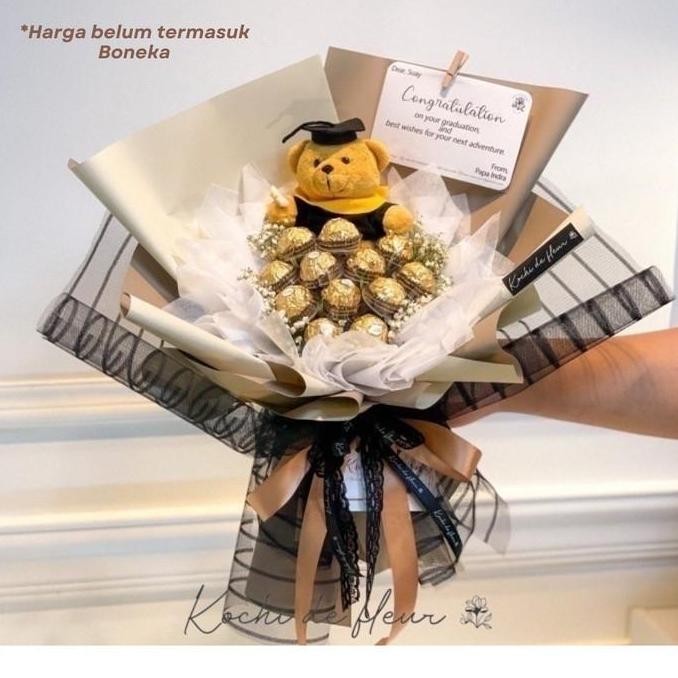 

Murah Buket Coklat/Ferrero /Dried Flower Hand Bouquet/Wisuda- Hazel Bouquet Ferrero Hand Buket Ferrero Viral