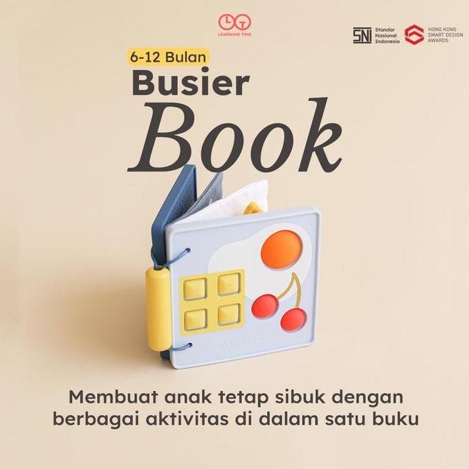 Learning Time Busier Book Movement Series - Buku Mainan Sensorik dan Motorik Bayi 4-12 Bulan BS